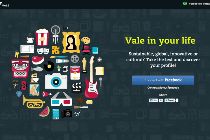Vale in your life website preview